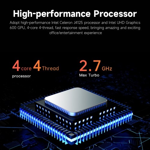 

T-bao X8S 15.6 inch Portable Business Laptop Intel Celeron J4125 Processor 1920*1080 IPS Screen 16GB+512GB Memory