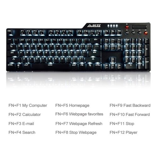 

AJAZZ AK35i Backlight Mechanical Keyboard E-sport Gaming Keyboard Blue Switches Full Key Anti-ghosting USB Wired