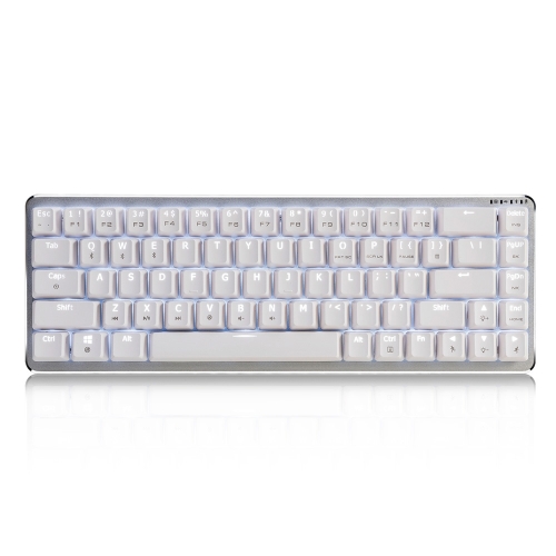 

Новый Ajazz Zinic 68 Keys Механическая клавиатура Все металлические выключатели кузова Черный / синий / коричневый / красный Axis Двухрежимный BT-версия с белой подсветкой