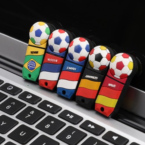 

Football Pattern 32GB USB 2.0 Flash Memory U Disk for Computer