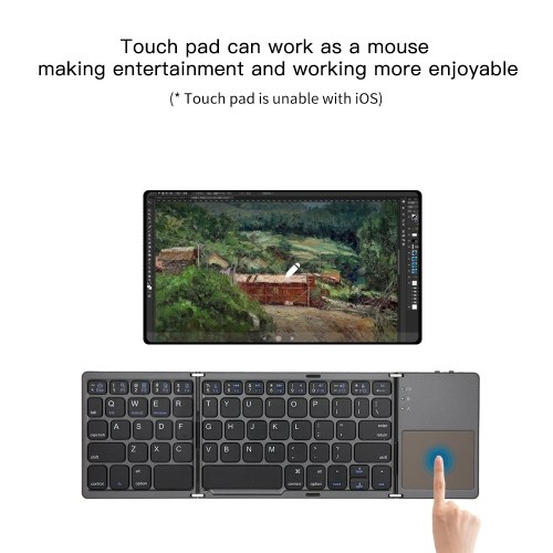 

Tri-folding Foldable BT Ultra Slim Pocket-Size Keyboard