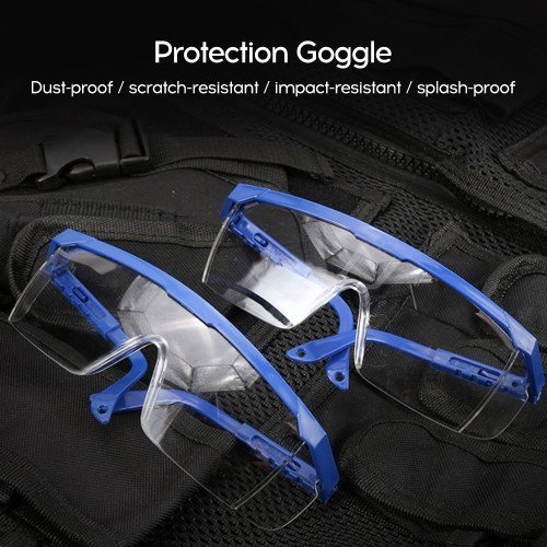 Anti-splash Dust-proof Protective Glasses + 10pcs Anti-virus   Anti-fog Anti-virus Anti-fog Mask