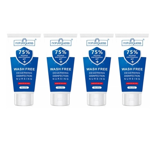

4PCS 75% Alcohol S-terilization Gel 99% S-terilization Rate Wash Free Quick Drying Degerming D-isinfection N-ursing 60g