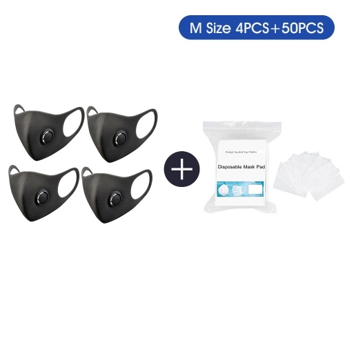 

Xiaomi Smartmi Anti-Pollution Air Sport Face Mask M Size 4PCS + 50PCS Disposable Face Mask Replacement Filter