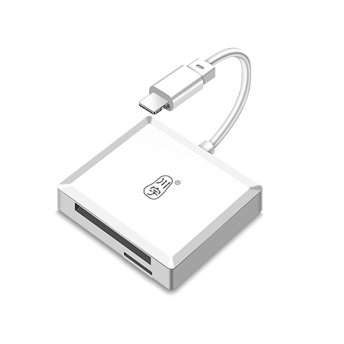 Kawau C628 Портативный кардридер SD / TF Card Reader поддерживает двунаправленную передачу файлов, изображений, видео, Plug and Play