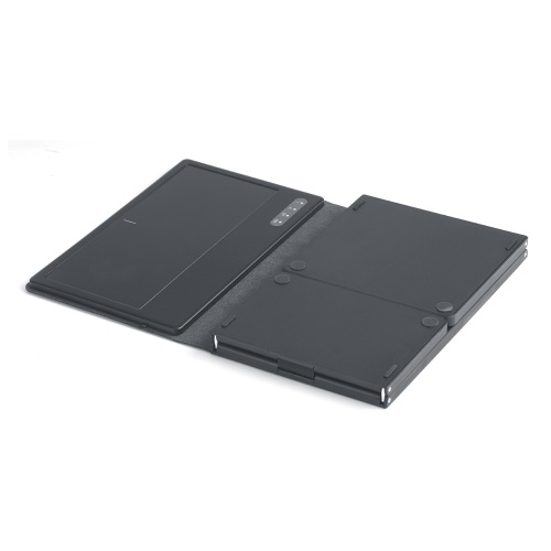 B055 Ultra Thin Wireless keyboard Four fold with large touchpad BT keyboard Tablet Silent mini keyboard 