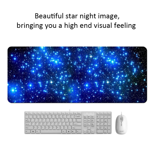 

Mouse Pad Starry Sky Picture Locking Edge Large Anti-Slip Gaming Mouse Mat for PC Computer Laptop MackBook