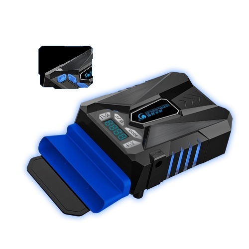 

COOLCOLD K29 Laptop Air Extracting Cooling Fan Portable Computer Cooler Intelligent Temperature Control Breathing Light LCD Black