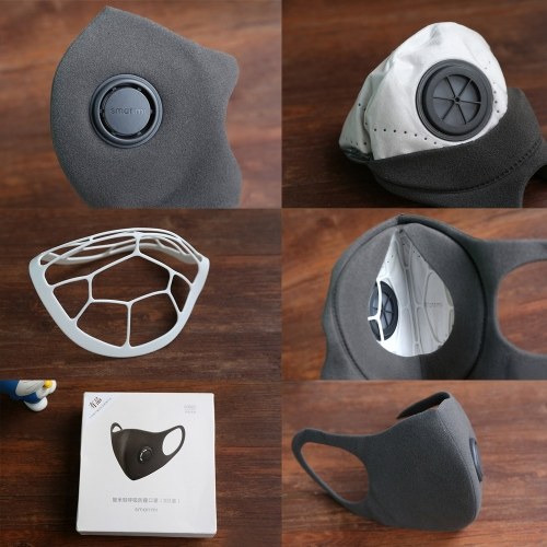 

Xiaomi Smartmi Anti-Pollution Air Sport Face Mask M Size 5PCS + 50PCS Disposable Face Mask Replacement Filter