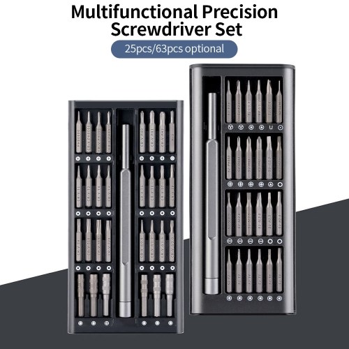 

25-in-1 Manual Mini Screwdriver Set Precision Screwdriver Repair Kit for Mobile Phone Tablet PC Laptop Watch Camera Glasses