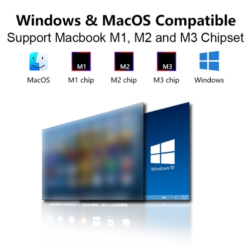 11.6 inches Laptop Expansion Screen FHD Portable Tri-screen Monitor with 1 Cable for 2 Displays for Windows, MacOS for 13.3-16.5 inch Laptop 