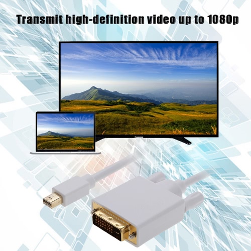 

1.8M Mini DisplayPort DP на DVI адаптер конвертер кабель для MacBook Air / Pro / / PC / ноутбук / Ultrabook