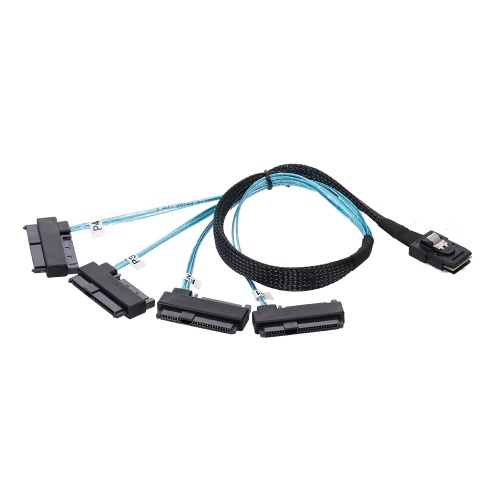 

MINISAS36P-4*SAS29+15P 4-channel High Speed Copper Cable Hard Disk Cable Server Data Cable SFF-8088 TO SFF-8482 0.5M