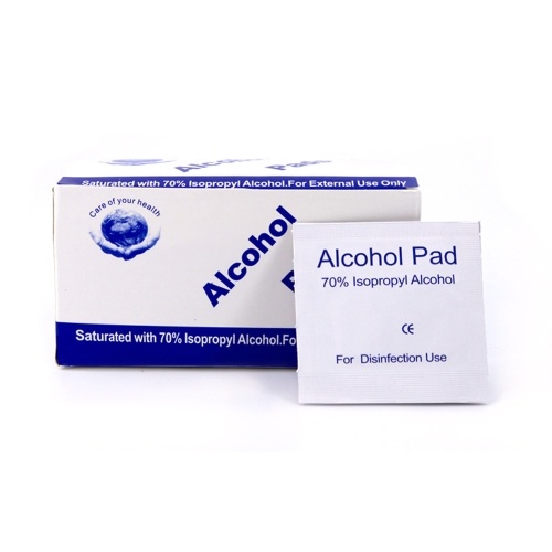 

10PCS Disposable Mask 3-Layer Non-Woven Masks + 100PCS Disposable Alcohol Cotton Pads 6*3cm