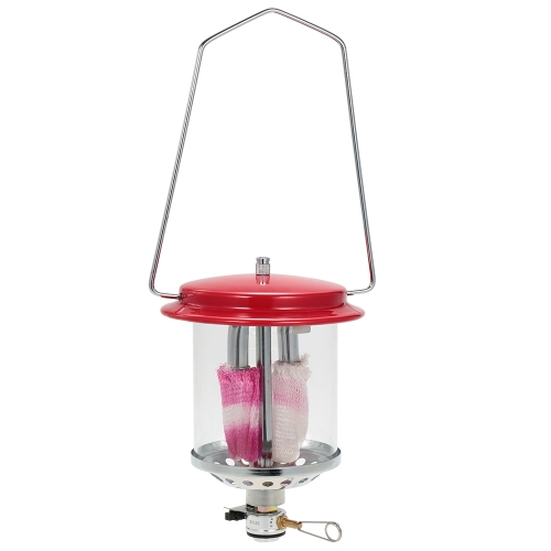 

OUT-D Potable Outdoor Camping Double Mantle Butane Gas Lantern Lamp Light With Piezo Lighter Tent Lamp Hiking Picnic Hiking + 2 PCS Outdoor Camping Light Lamp Lantern Mantles
