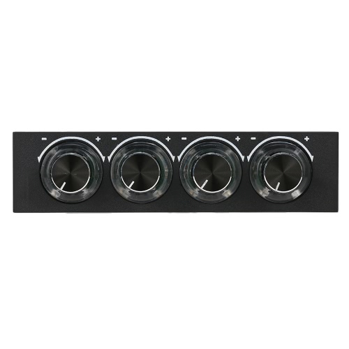 

Sunshine-tipway STW 3.5" PC CPU HDD 4 Channel Fan Controller Speed Control Adjuster LED Cooling Front Panel