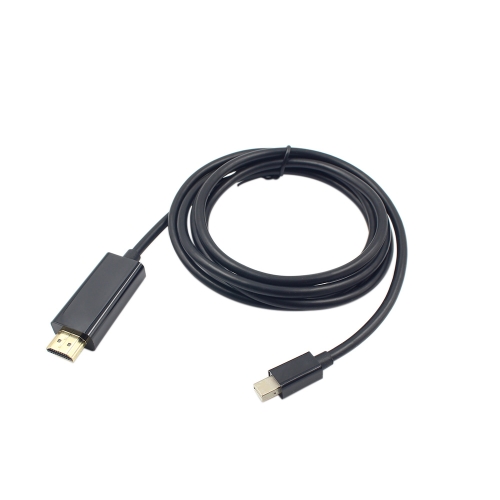 1.8M Male to Male Mini DP to HD Cable 1080P Mini Displayport to HD Adapter Video Cable for Macbook Pro Air Black