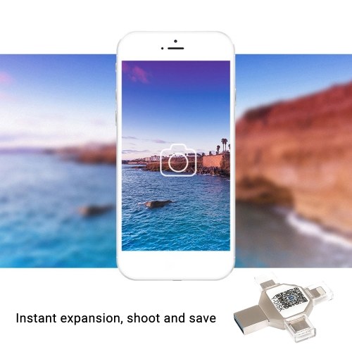 

USB Flash Drive 4 in 1 Type-C/Lightning/Micro USB/USB 2.0