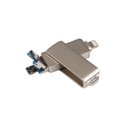 USBフラッシュドライブ3 in 1 Lightning / Micro USB / USB 2.0