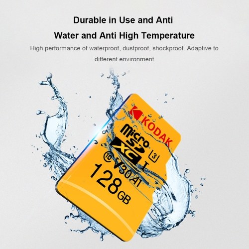 Kodak Micro SD Card 256GB TF Card U3 A1 V30 Memory Card 100MB/s Reading Speed 4K Video Record