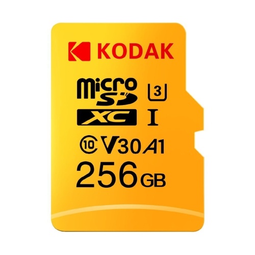 Kodak Micro SD Card 256GB TF Card U3 A1 V30 Memory Card 100MB/s Reading Speed 4K Video Record
Kodak Micro SD Card 256GB TF Card U3 A1 V30 Memory Card 100MB/s Reading Speed 4K Video Record
