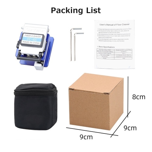 

FC-6S Optical Fiber Cleaver Cable Cutting Tool High Precision Optical Fiber Cleaver Stable Angle Stainless Steel Slides