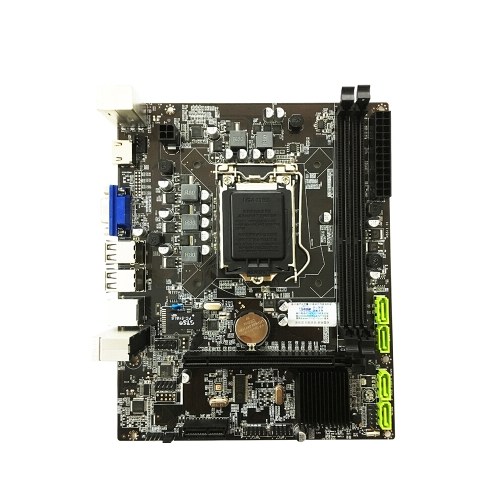 Jingsha H55 Motherboard Gaming Mainboard mit zwei DDR3-Steckplätzen Unterstützt LGA1156 i3-530 i5-650 i5-750 i7-860 i7-870 CPU