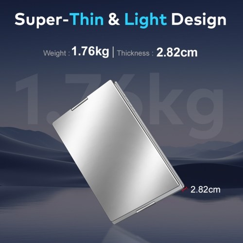 16`` Laptop Screen Extender 16:10 FHD Portable Triple Monitor for 12-18.5`` Laptop Folding Monitor Extender with Kickstand Carrying Bag 