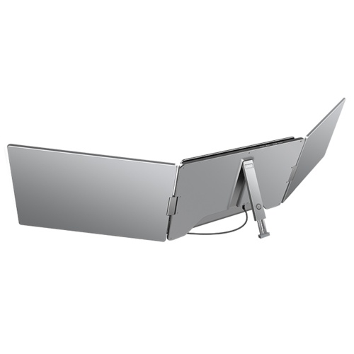 16`` Laptop Screen Extender 16:10 FHD Portable Triple Monitor for 12-18.5`` Laptop Folding Monitor Extender with Kickstand Carrying Bag 