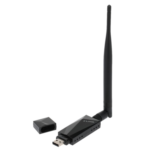 2.4 GHz 150Mbps 150M USB WiFi red inalámbrica tarjeta adaptador IEEE 802.11b/g/n con antena de 6dBi