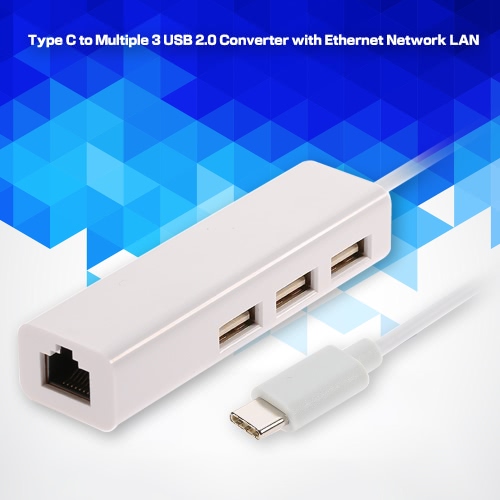 

Портативный USB 3.1 USB Type C-C-концентратор с множественным 3 USB 2.0 Преобразователь с адаптером локальной сети Ethernet Networ