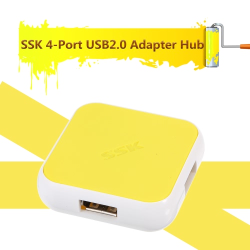 

SSK 4-Port USB 2.0 Fast Charging & Transmission HUB Adapter Converter for Notebook Computer Laptop Desktop SHU029