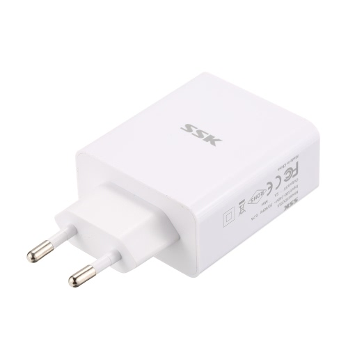 SSK USB Charger 5V5A Ultra Fast Universal Travel Wall Charger