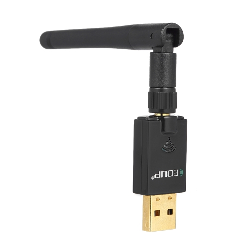 

EDUP Wifi Adapter 11AC 600M Dual Band 5.8G 2.4G USB 3.0 Wireless LAN Card Wifi Receiver for Windows Black