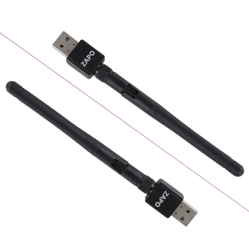 

ZAPO W90 2.4G беспроводной адаптер WiFi USB2.0 беспроводной сетевой адаптер WiFi с антенной для ноутбука настольный ПК черный