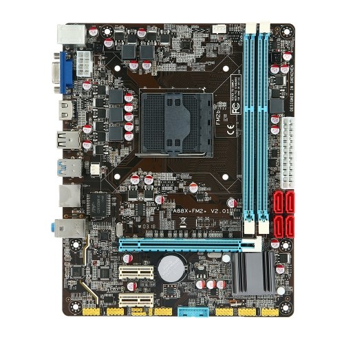 Runing A88 Motherboard Placa base MATX Procesador AMD / FM2 / FM2 + Puertos SATA 3.0 y USB 3.0 2 Ranuras DIMM Memoria DDR3 Interfaz HD e interfaz VGA Capacidad de memoria de hasta 16GB