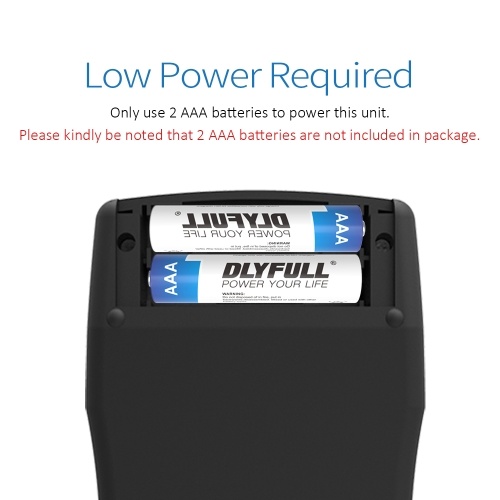 

DLYFULL B3 Battery Tester Battery Voltage Battery Power Percentage Internal Resistance Tester 11 Battery Types Tester with Red and Black Pens