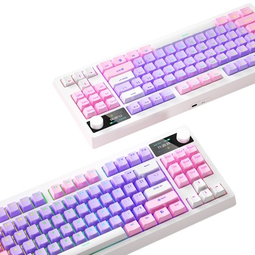 Wireless Mechanical Keyboard K87 Keyboard RGB Mechanical Keyboard  Three Mode Connectivity  18 Lighting Effects  Hot Swap  High Capacity Battery  DIY Software Support  for PC Gaming and Typing (Red Switch) 