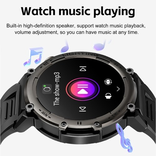 Smart Watch 1.45-inch High-Clear Screen Sports Health Monitoring Sleep Monitor Watch IP67 Waterproof BT5.0 Call 9 Days Long Usage Time Multi-sport Modes for Men Women Health Monitor Watch 