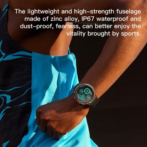 Smart Watch 1.45-inch High-Clear Screen Sports Health Monitoring Sleep Monitor Watch IP67 Waterproof BT5.0 Call 9 Days Long Usage Time Multi-sport Modes for Men Women Health Monitor Watch 
