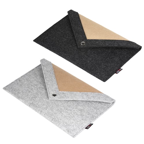 

BUBM Laptop Bag for 15.4 Inches Macbook Pro Notebook Carrying Case Wool Felt Computer Cover Black