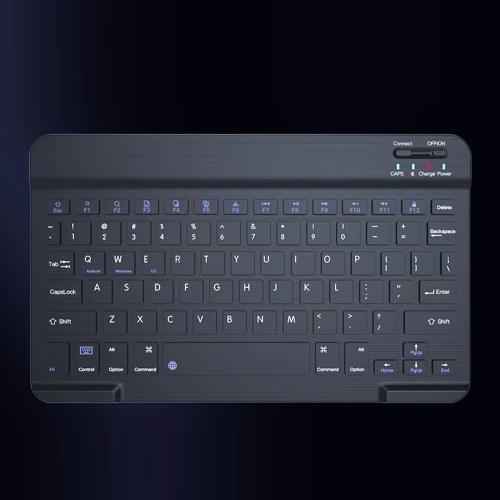 10-inch Wireless BT Keyboard Three-system Universal Colorful Rechargeable BT Keyboard Mobilephone Tablet Universal Keyboard 