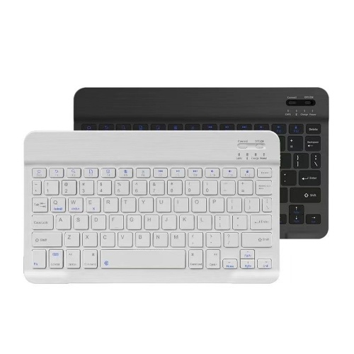 10-inch Wireless BT Keyboard Three-system Universal Colorful Rechargeable BT Keyboard Mobilephone Tablet Universal Keyboard 