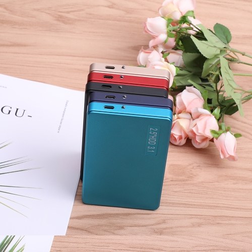 

2.5'' Type-C to USB 3.0 External Hard Drive Portable HDD High Transmitting Speed Plug&Play for Desktop/Laptop (2TB)