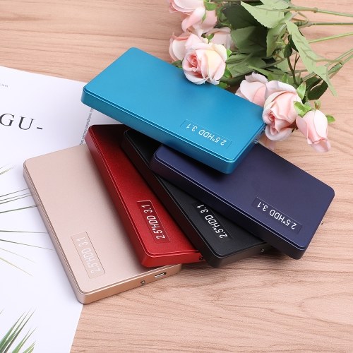 

2.5'' Type-C to USB 3.0 External Hard Drive Portable HDD High Transmitting Speed Plug&Play for Desktop/Laptop (2TB)