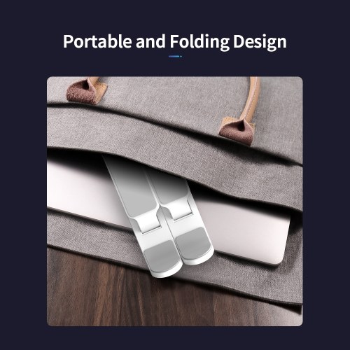

Laptop Tablet Stand 6-level Height Adjustable Folding Portable Office Holder Cooling Bracket for 11-17 Inch Laptop Black