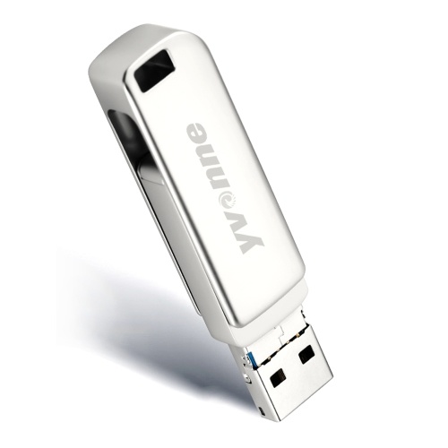 yvonne Y40D USB3.0 High Speed Rotating 32GB USB Type-C Micro USB Three Ports OTG Flash Drive for Mobile Phone/PC/Laptop Silver