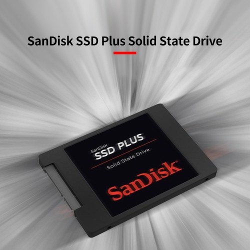 

SanDisk SSD Plus 2.5inch SATA3.0 120GB Solid State Drive Fast Response Shockproof Mute SSD for Laptop Desktop Computer