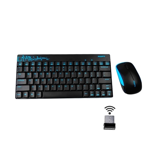 

Mofii X210 2.4G Wireless Keyboard Mouse Combo Office Keyboard Mouse Set Compact Layout Plug and Play for PC Laptop Black