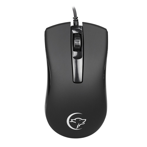 Souris optique filaire YWYT G831 2400 DPI souris de jeu de bureau design ergonomique à 3 boutons